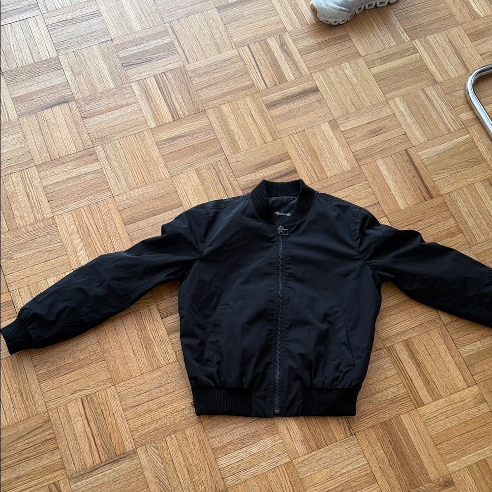 Madewell Black Bomber Jacket